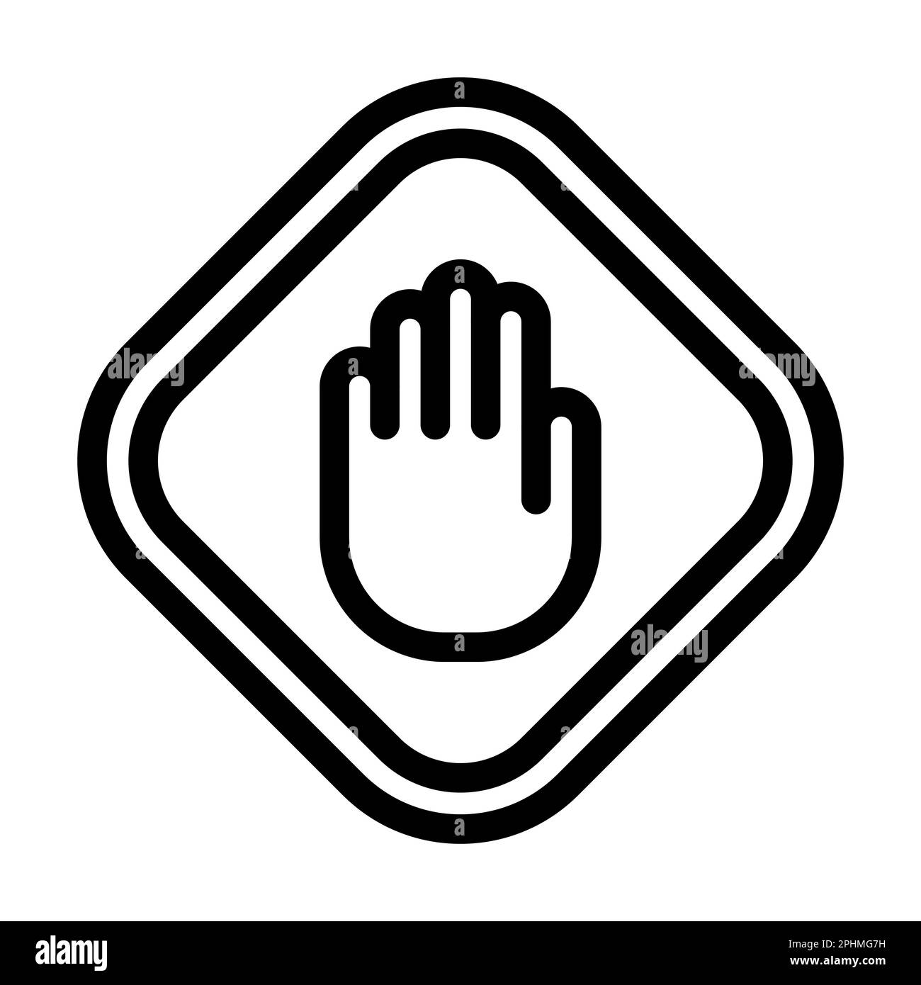 keep Right Vector Thick Line Two Color Icons For Personal And