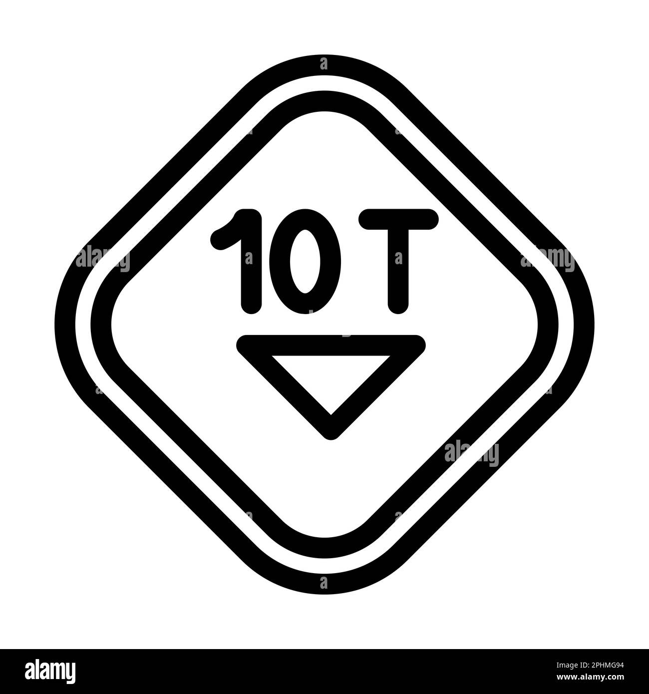 Weight Vector Thick Line Icon For Personal And Commercial Use Stock ...