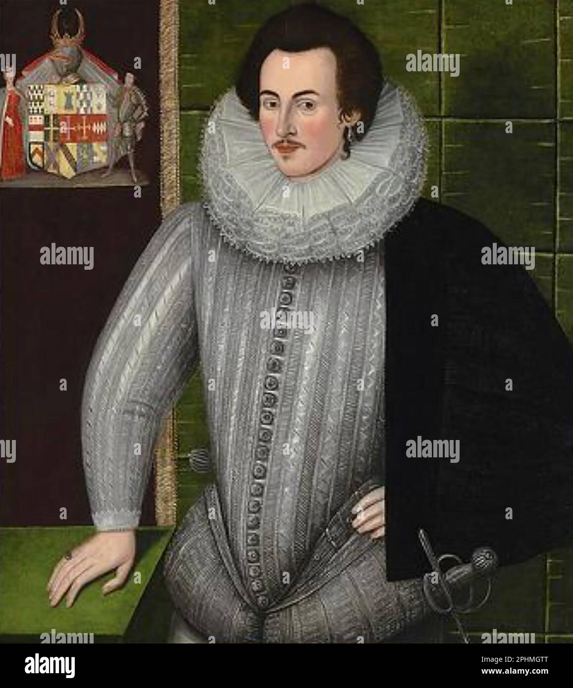 CHARLES BLOUNT, 8th Baron Mountjoy (1553-1606) as Lord Deputy of Ireland about 1594 Stock Photo
