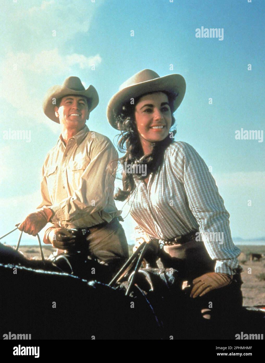 GIANT  1956 Warner Bros. Pictures film with Elizabeth Taylor and Rock Hudson Stock Photo