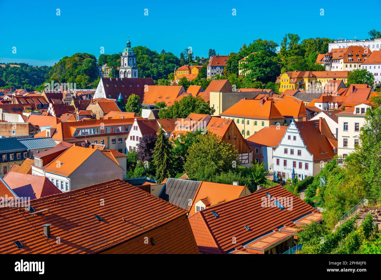 Rooftops of German town Meissen Stock Photo Alamy