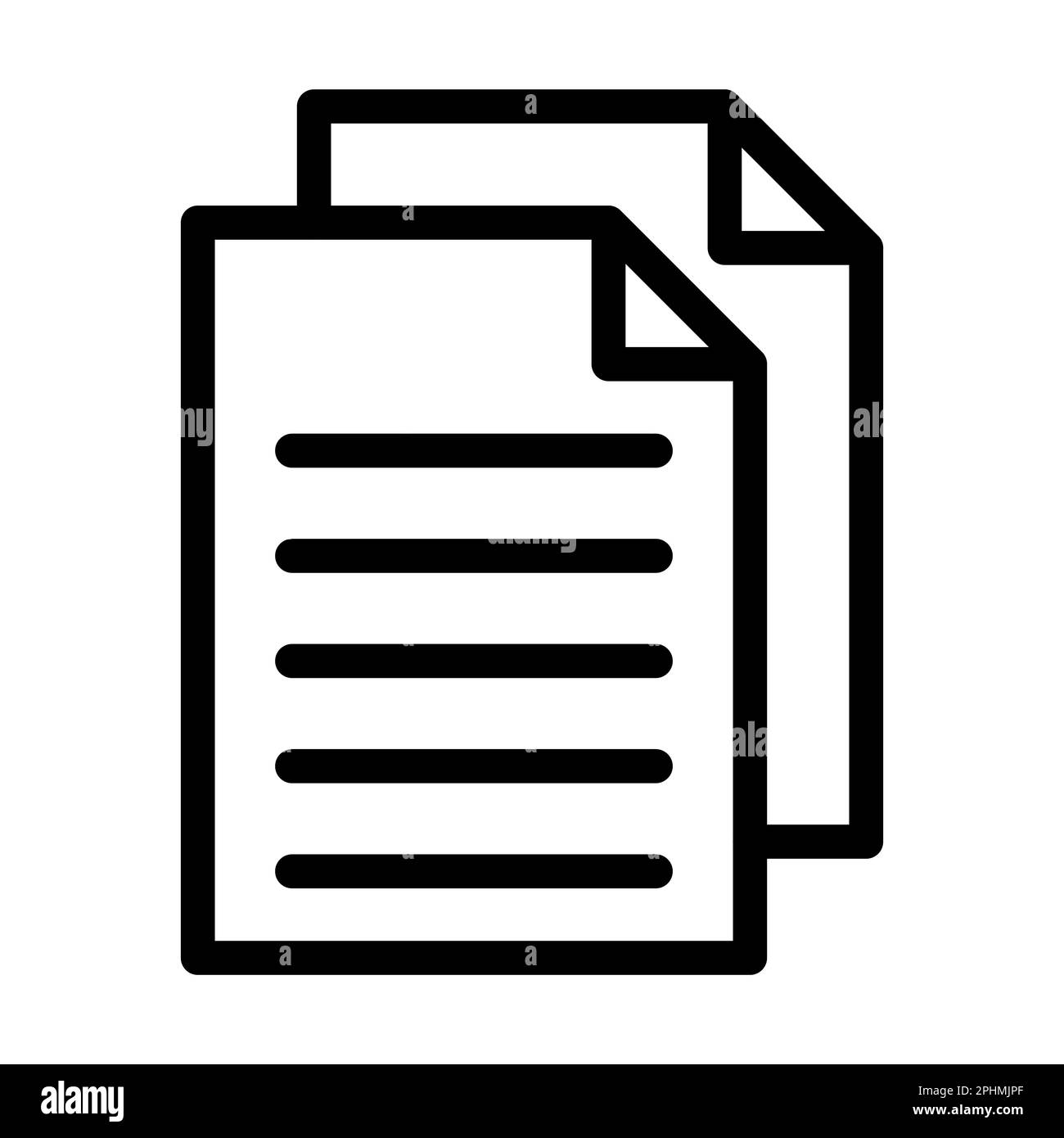 Files Vector Thick Line Icon For Personal And Commercial Use Stock ...