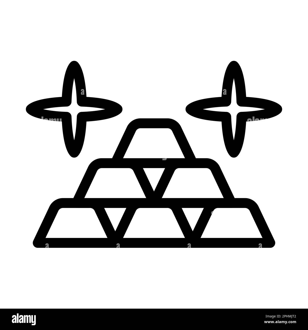 Gold Vector Thick Line Icon For Personal And Commercial Use Stock Photo ...
