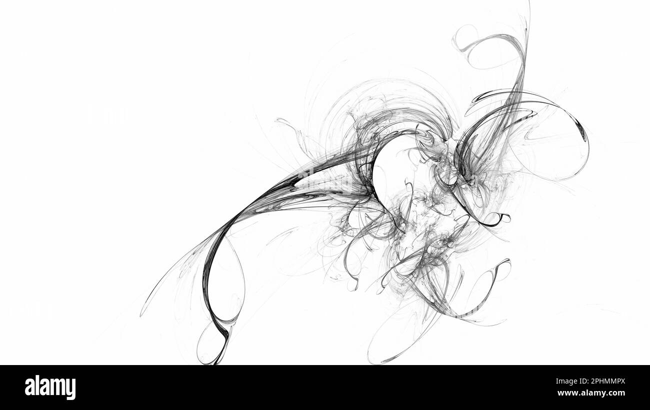 Black white wavy scribble lines hi-res stock photography and images - Alamy
