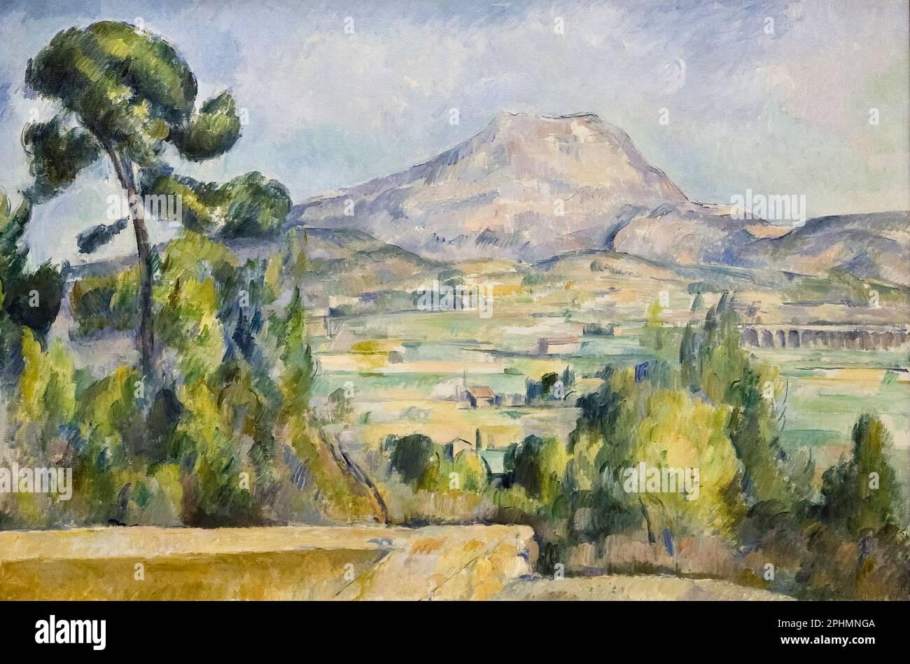 Paul Cezanne, Montagne SaintVictoire, landscape painting in oil on