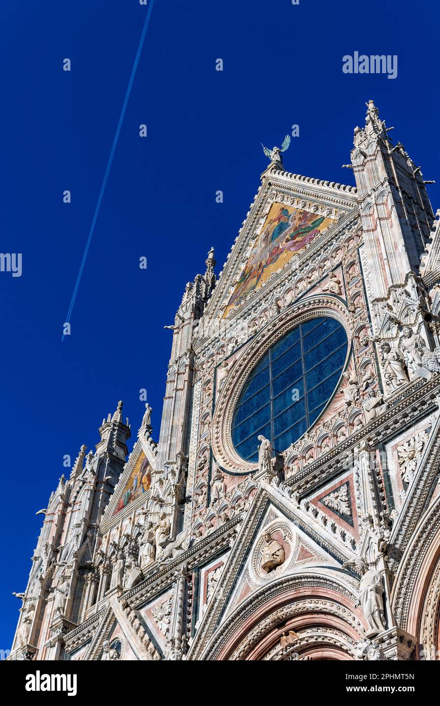Details of the Duomo in Siena. Stock Photo