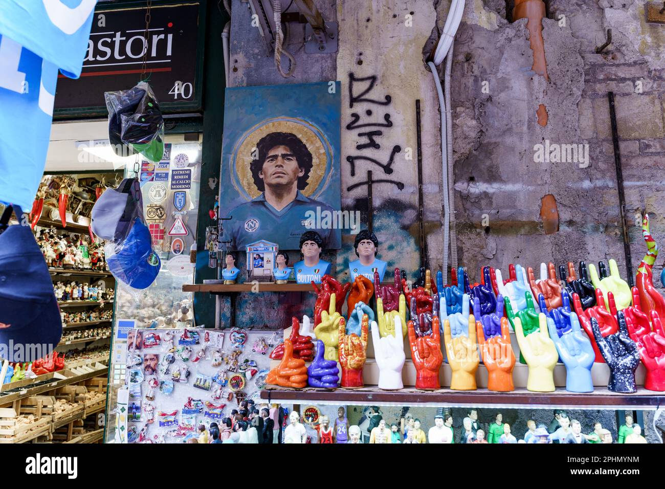 Diego Armando Maradona in Naples Stock Photo Alamy