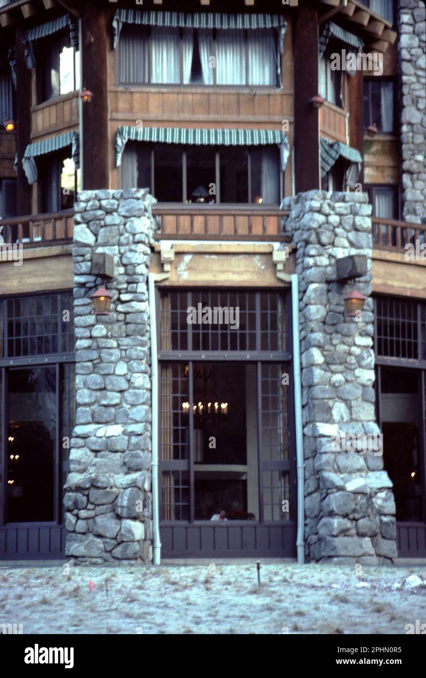 Yosemite National Park, CA., U.S.A. 9/1986. The Ahwahnee Hotel. Truly a