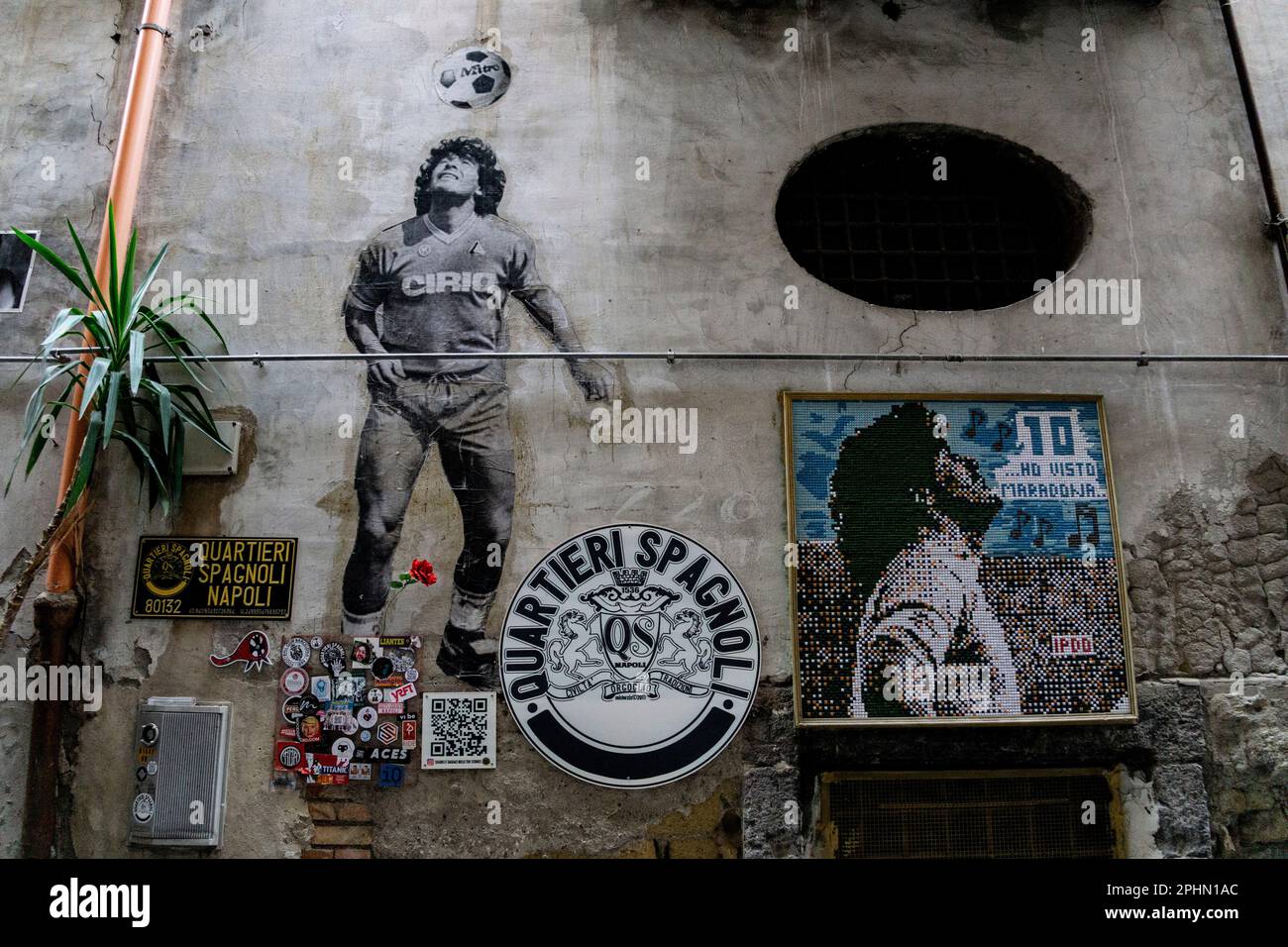 Diego Armando Maradona in Naples Stock Photo Alamy