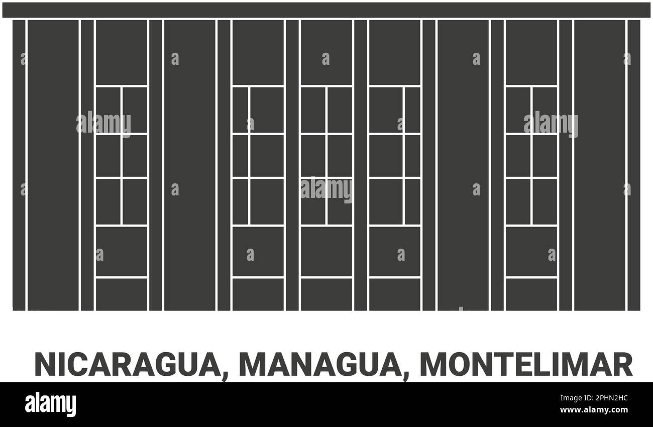 Nicaragua, Managua, Montelimar , travel landmark vector illustration Stock Vector