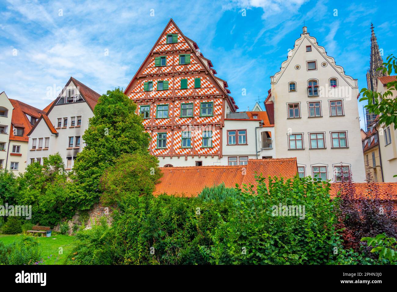 Historical houses in German town Ulm Stock Photo Alamy