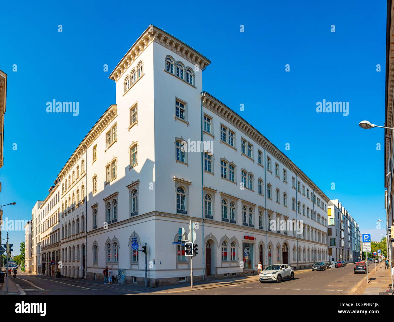 Historical houses in the old town of Leipzig, Germany Stock Photo Alamy