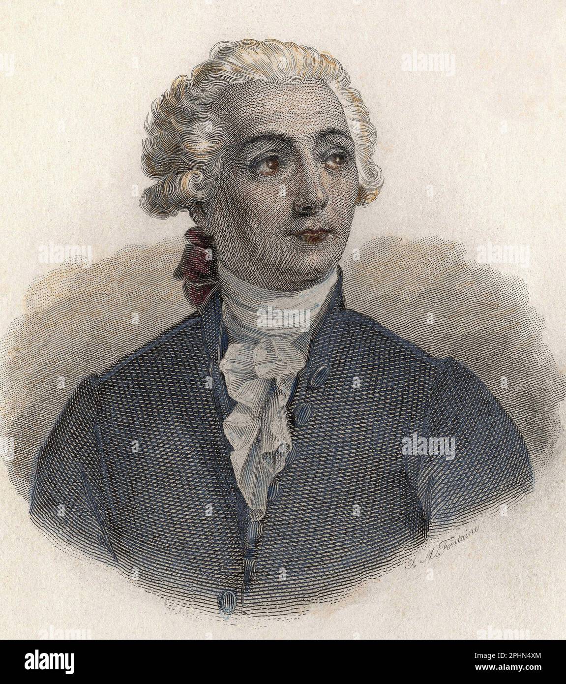 Portrait de Antoine Laurent de Lavoisier (17431794), chimiste francais