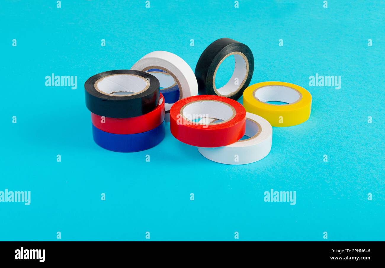 Colorful Electrical Tape, Plastic Duct Tape Rolls, Colored Adhesive