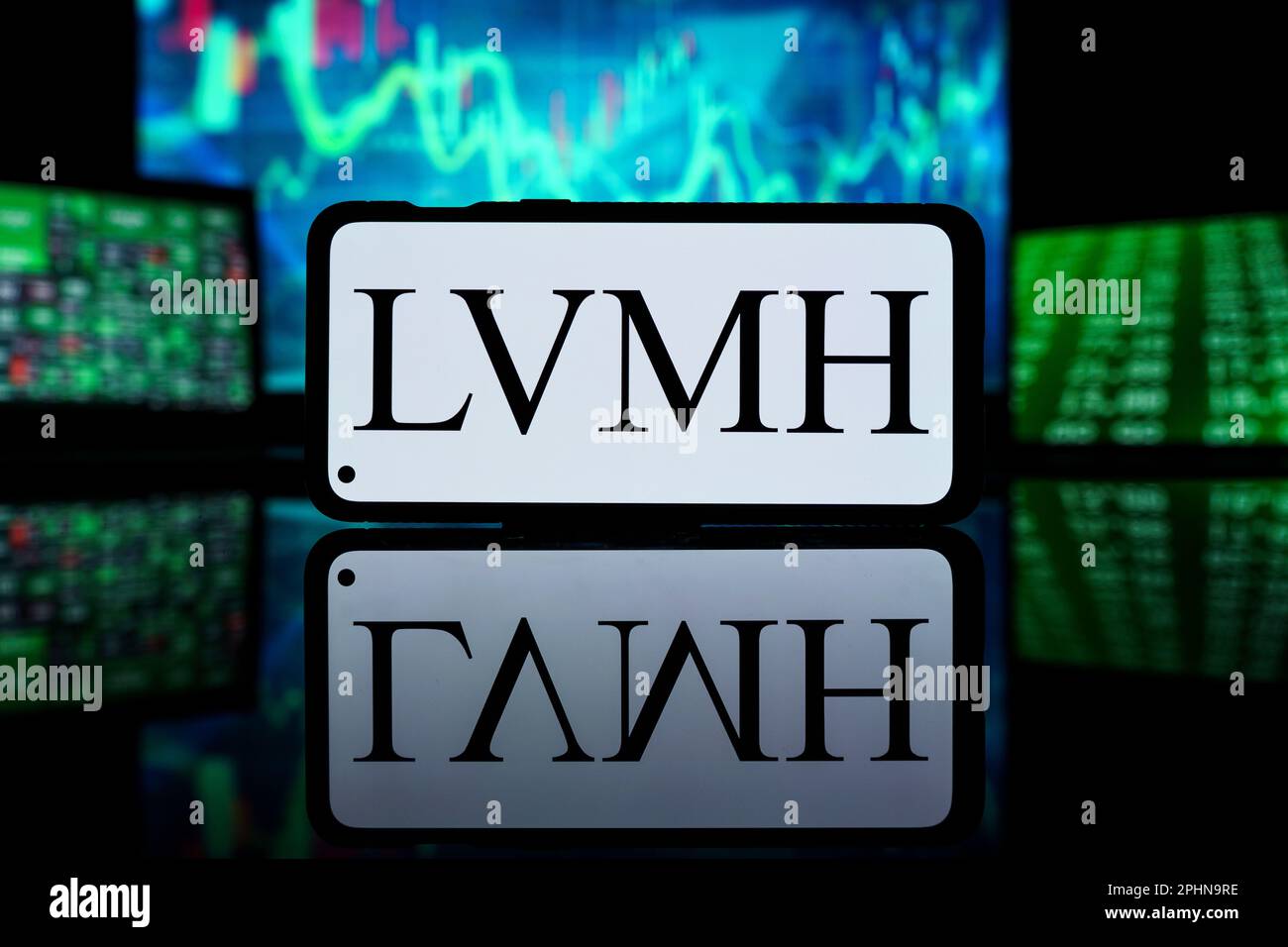 LVMH company on stock market. LVMH financial success and profit Stock Photo  - Alamy