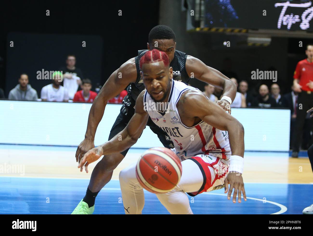 Dominique ARTIS of Cholet Basket during the French cup, Top 8,  quarter-finals Basketball match between LDLC ASVEL and Cholet Basket on  March 18, 2023 at Arena Loire in Trelaze, France - Photo