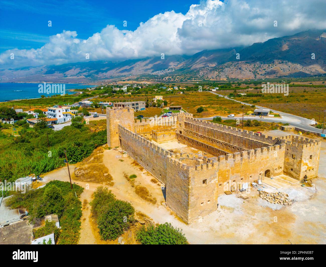 Frangokastello Fortress at Greek island Crete Stock Photo - Alamy