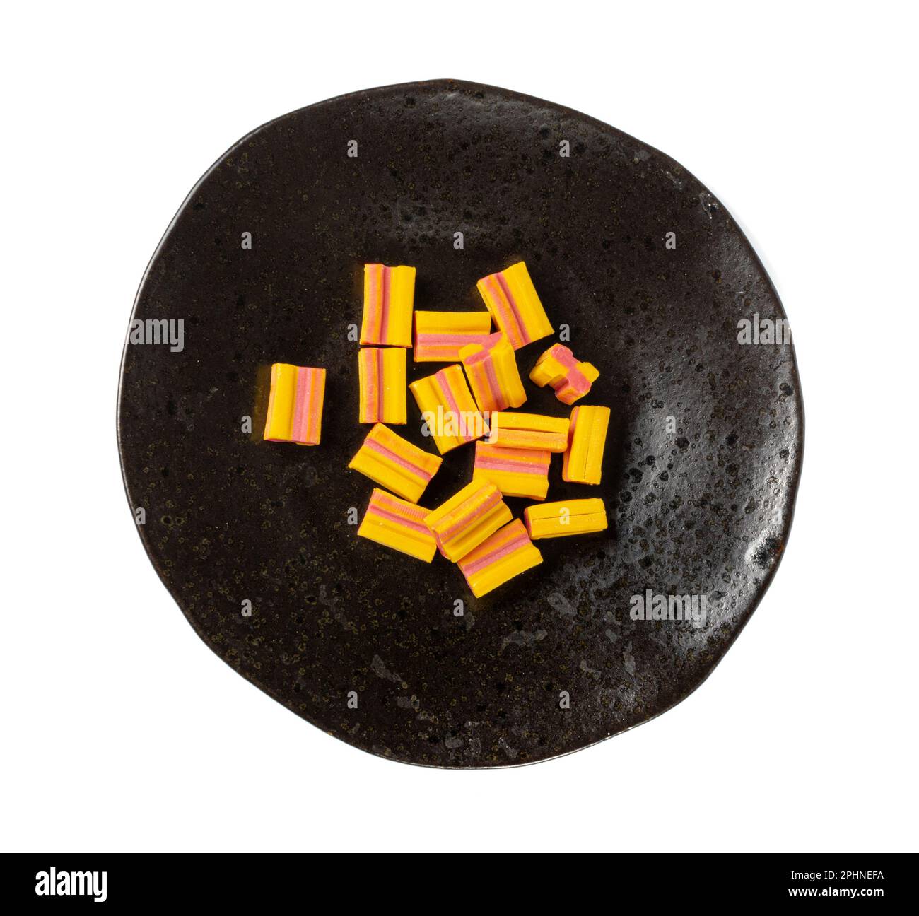 Chewing Gum Cubes Pile Isolated, Fruit Color Bubble Gum Set, Sweet Pink