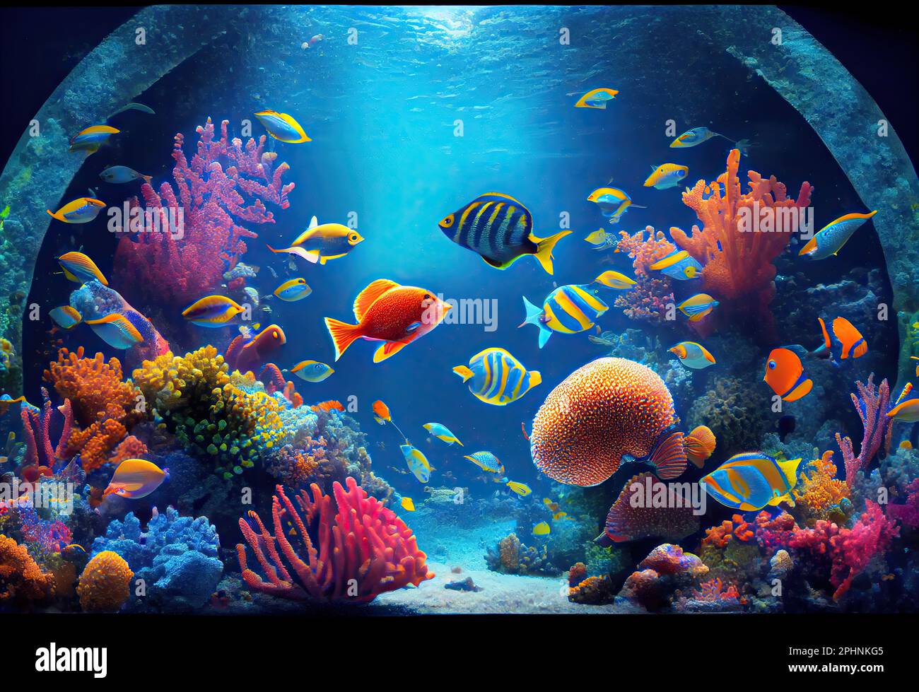 underwater sea scape Stock Photo Alamy