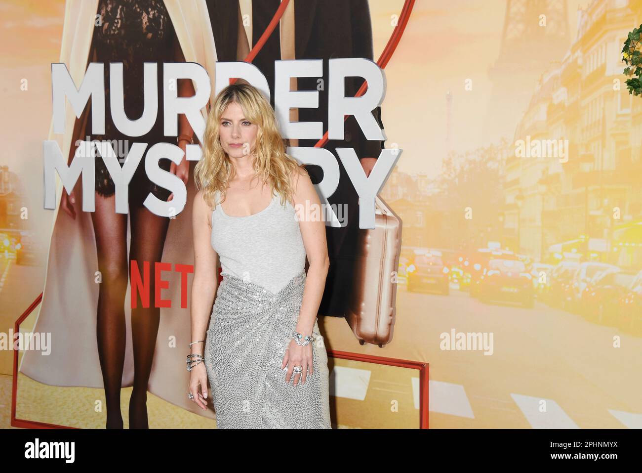 LOS ANGELES, CALIFORNIA - MARCH 28: Mélanie Laurent attends the Los Angeles Premiere of Netflix's 'Murder Mystery 2' at Regency Village Theatre on Mar Stock Photo
