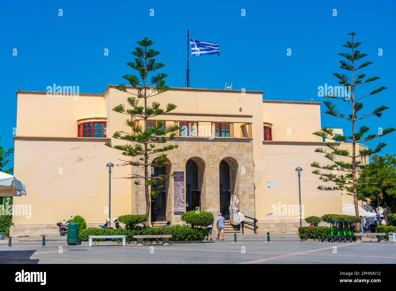 Archaeological museum of Kos at Eleftherias Central Square, Greece. Stock Photo