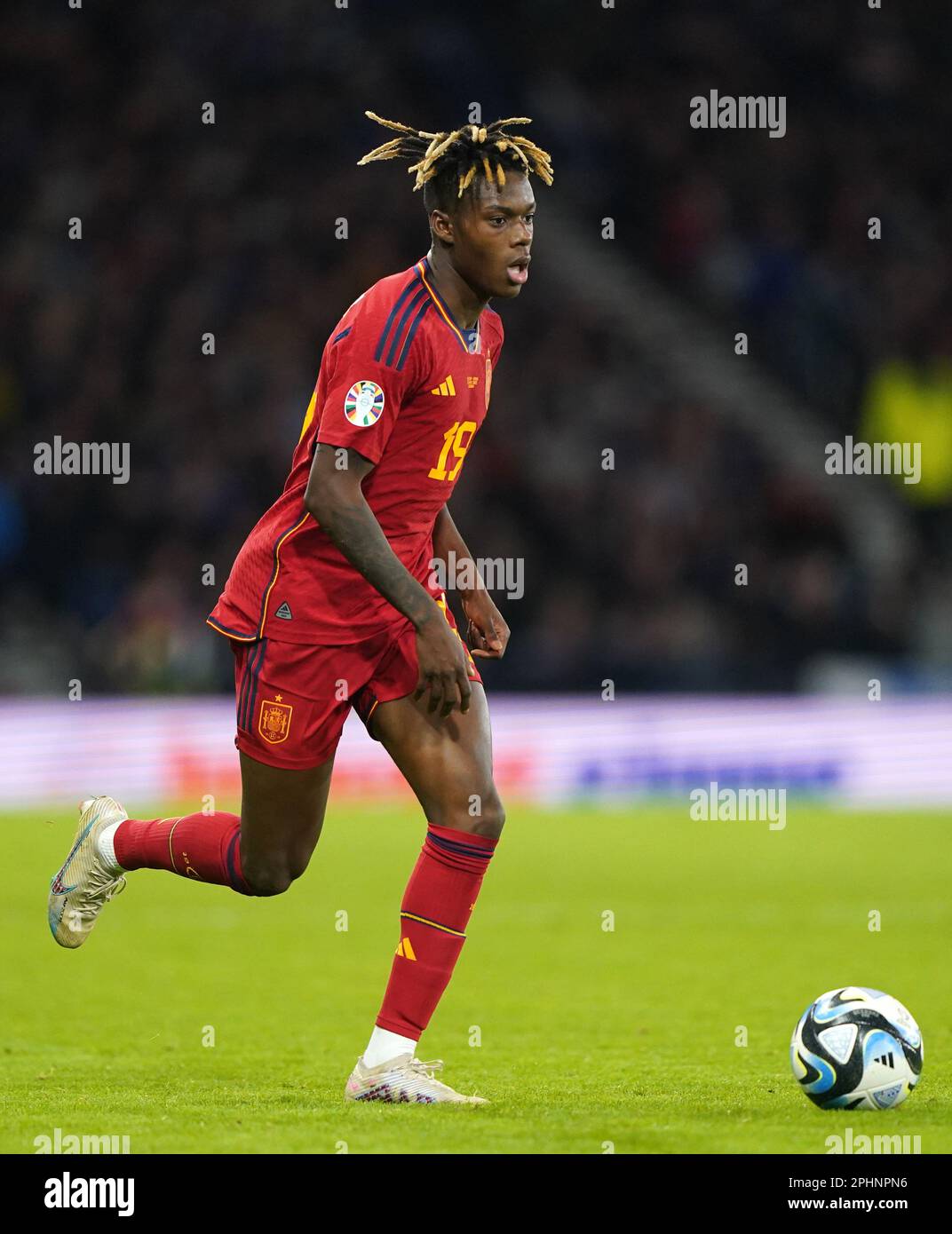 Spain's Nico Williams during the UEFA Euro 2024 qualifying group A