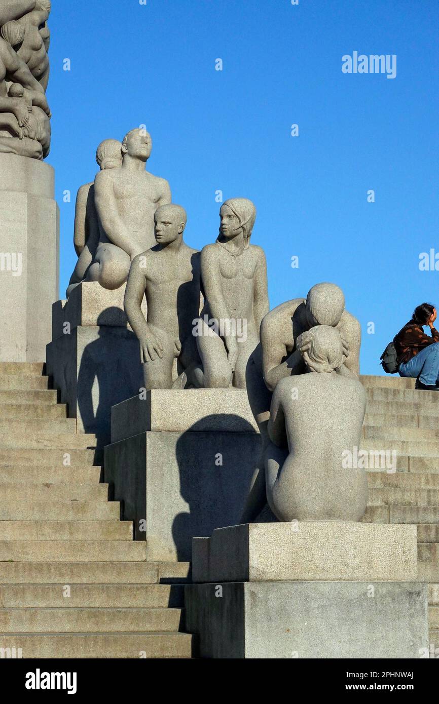 Norway, Oslo, Vigeland Park is one of the top tourist attractions in Norway. It is the largest