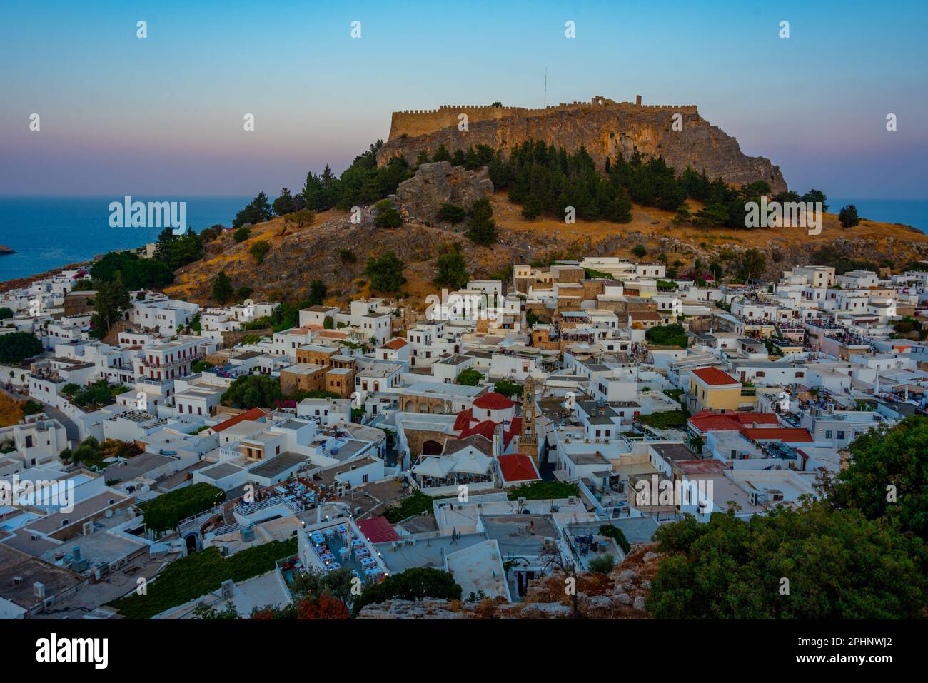 Overlooking acropolis sunset hi-res stock photography and images - Alamy