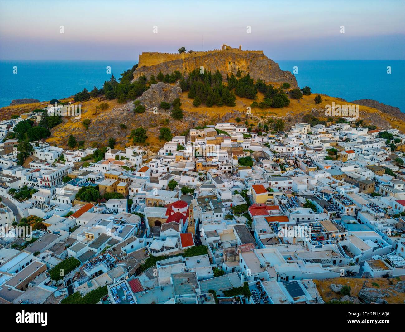 Overlooking acropolis sunset hi-res stock photography and images - Alamy