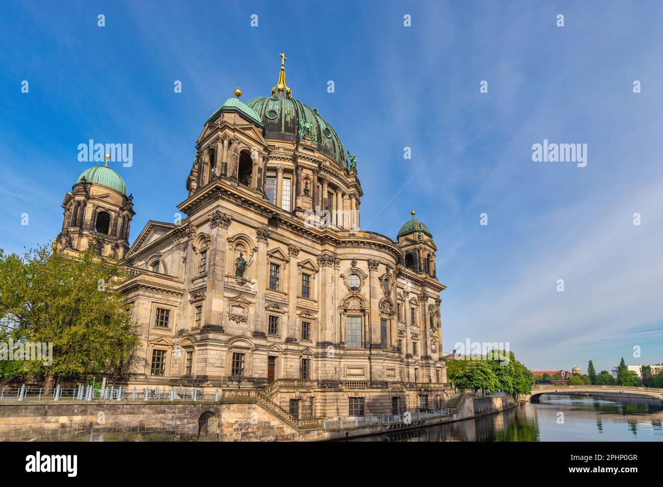 Berlin Germany, city skyline at Berlin Cathedral (Berliner Dom) and Spree River Stock Photo