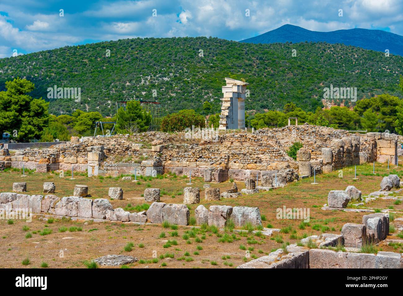 Temple of Asclepius at Epidaurus in Greece Stock Photo - Alamy
