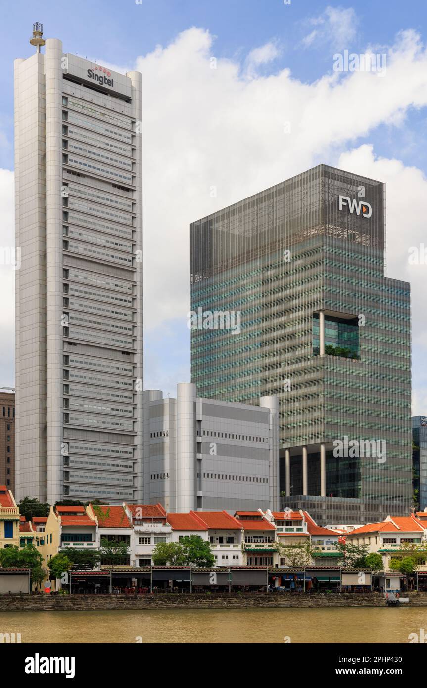Boat Quay, Singapore Stock Photo Alamy