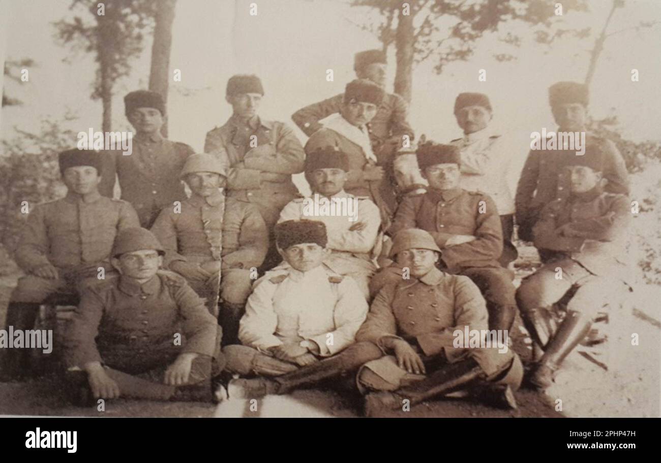 Ottoman Soldiers in Mount Lebanon in 1914 Stock Photo Alamy