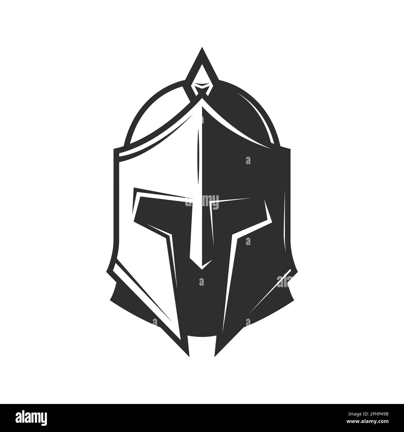 Knight warrior helmet, heraldry armor of medieval soldier, ancient