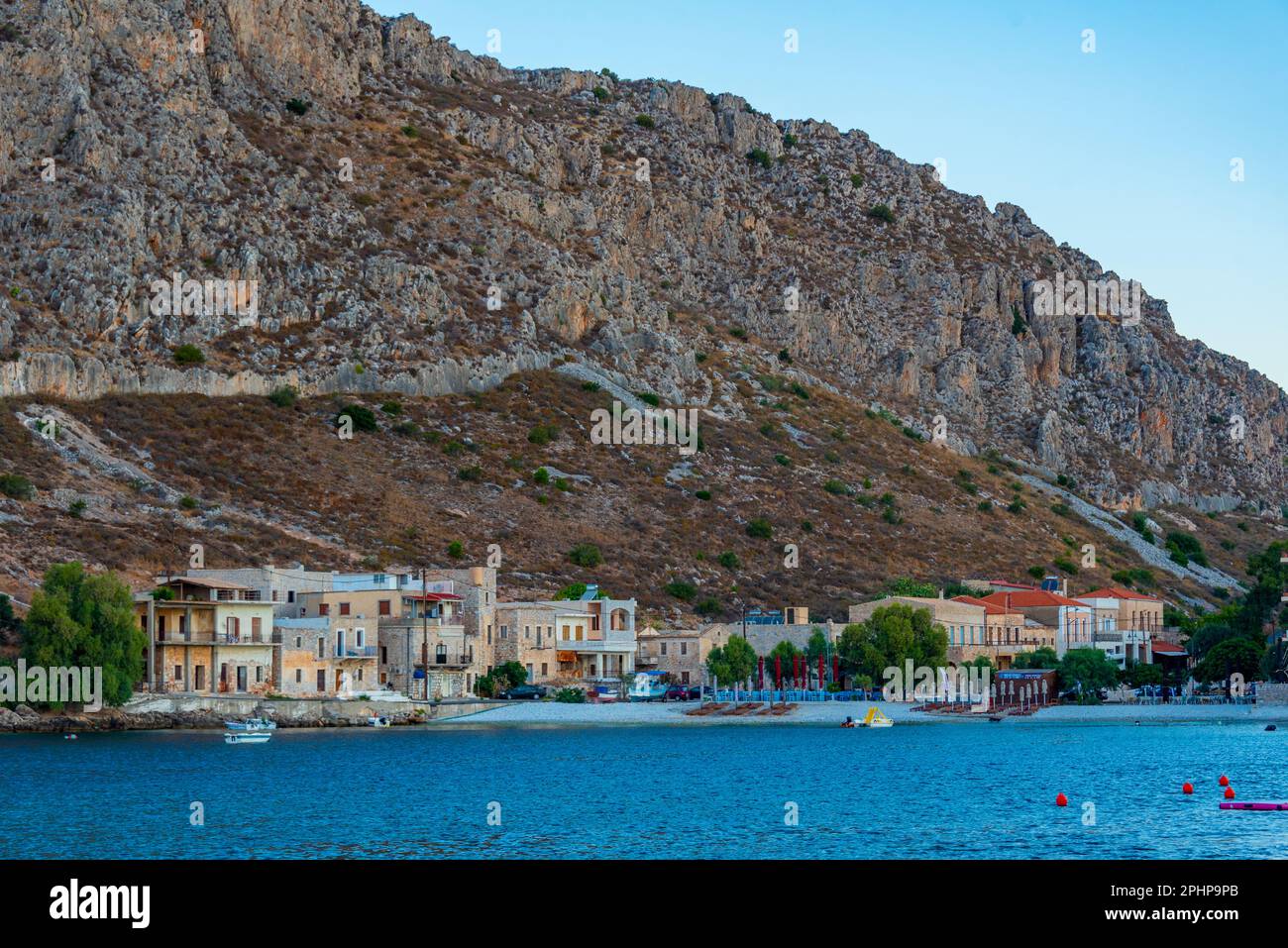 Sunrise View Of Seaside Of Gerolimenas, Greece Stock Photo - Alamy