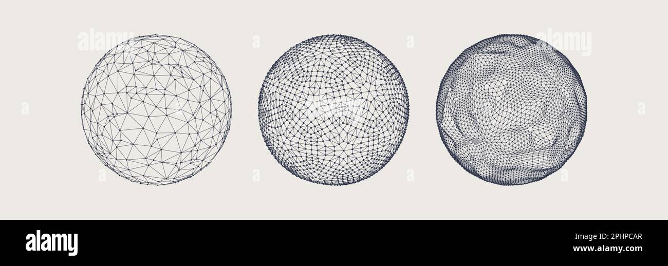 Wireframe circle hi-res stock photography and images - Alamy