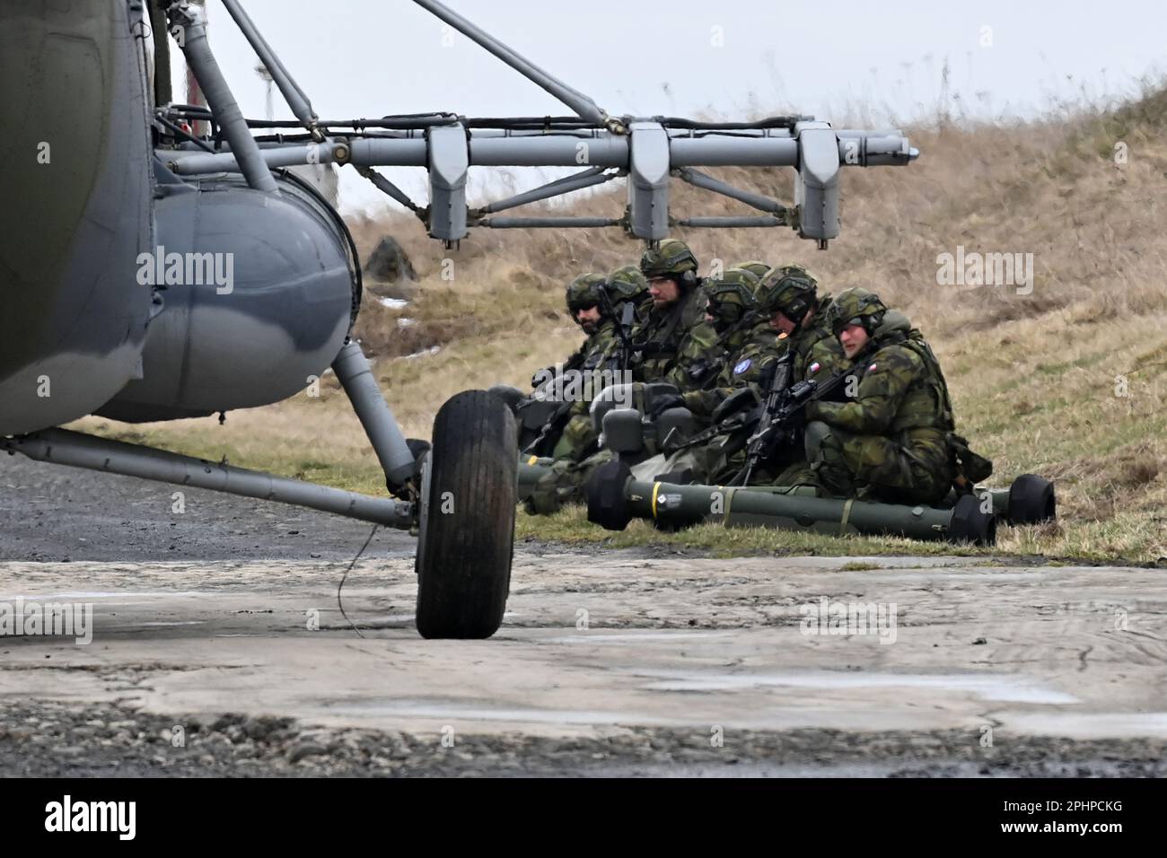 Brezina, Czech Republic. 29th Mar, 2023. Czech and Slovak troops are ...