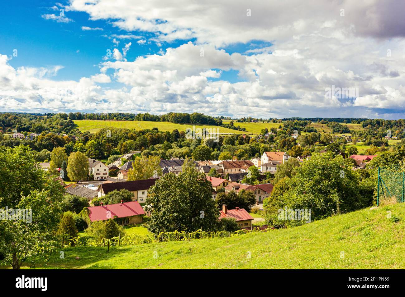 Old town Sabile in Latvia. Stock Photo
