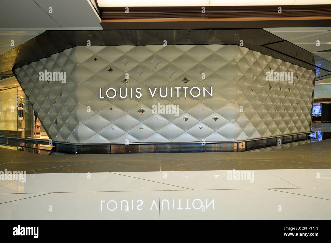 Hong Kong February 28, 2023 Exterior of a luxury brand name retail