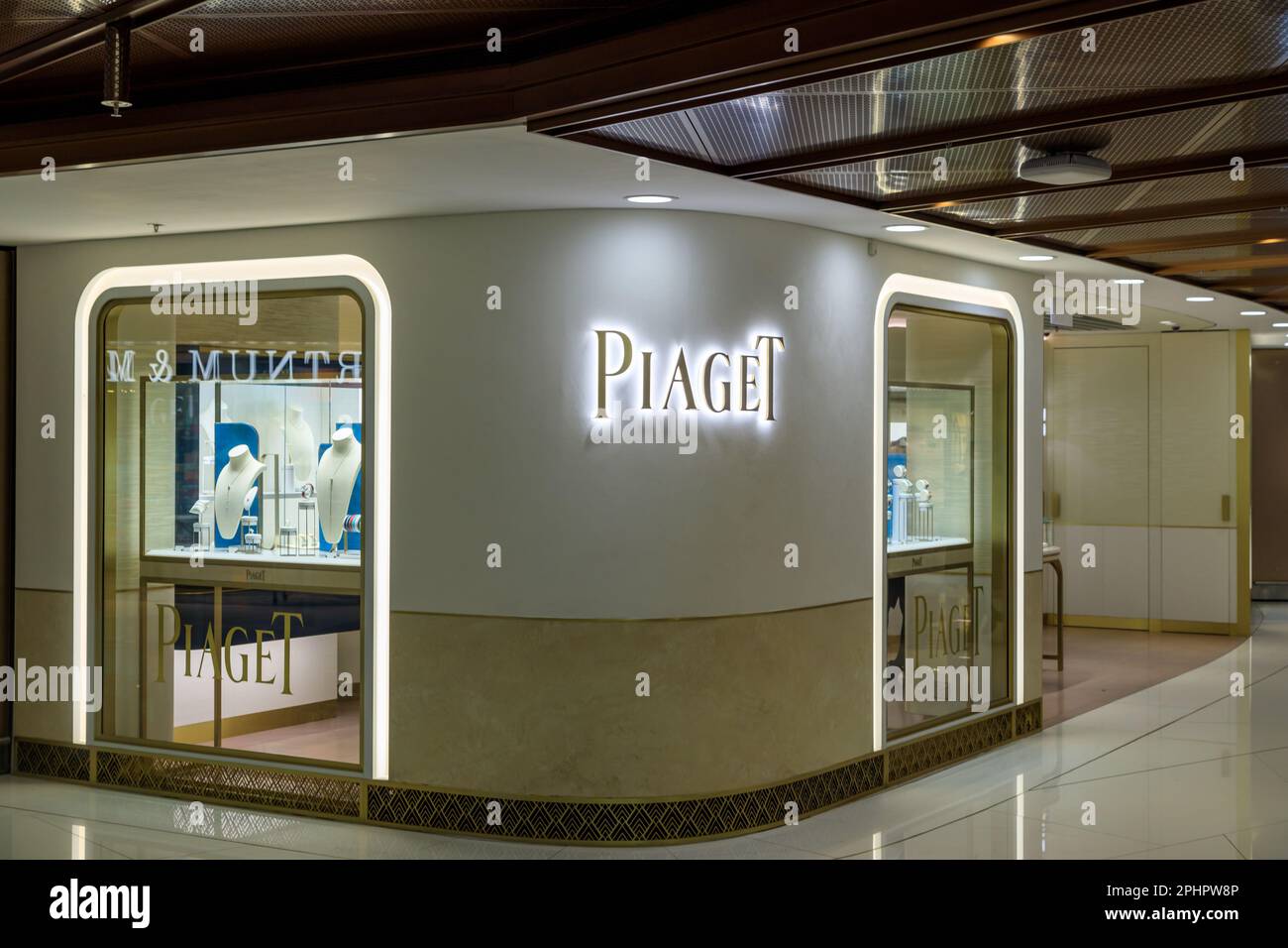 Hong Kong February 28, 2023 Exterior of a luxury brand name retail