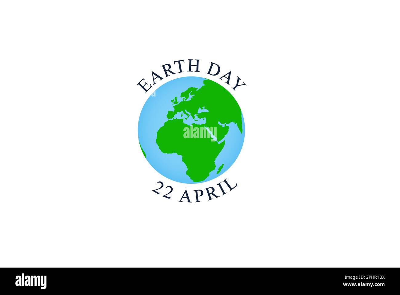 Happy Earth Day Banner,Illustration of a happy earth day banner, for environment safety celebration Stock Photo