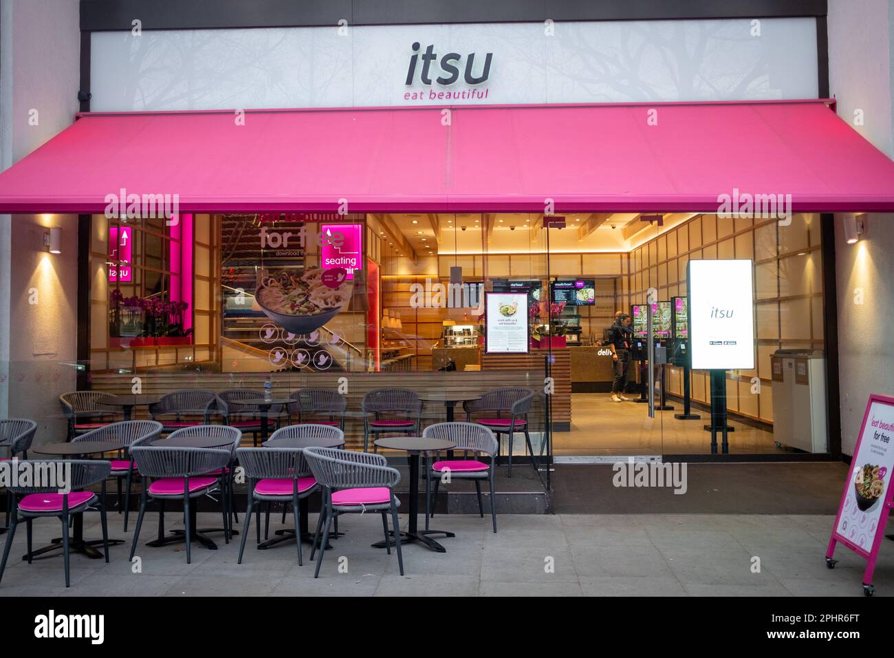 London- January 2023: Itsu branch in Notting Hill- East Asian inspired fast food Stock Photo