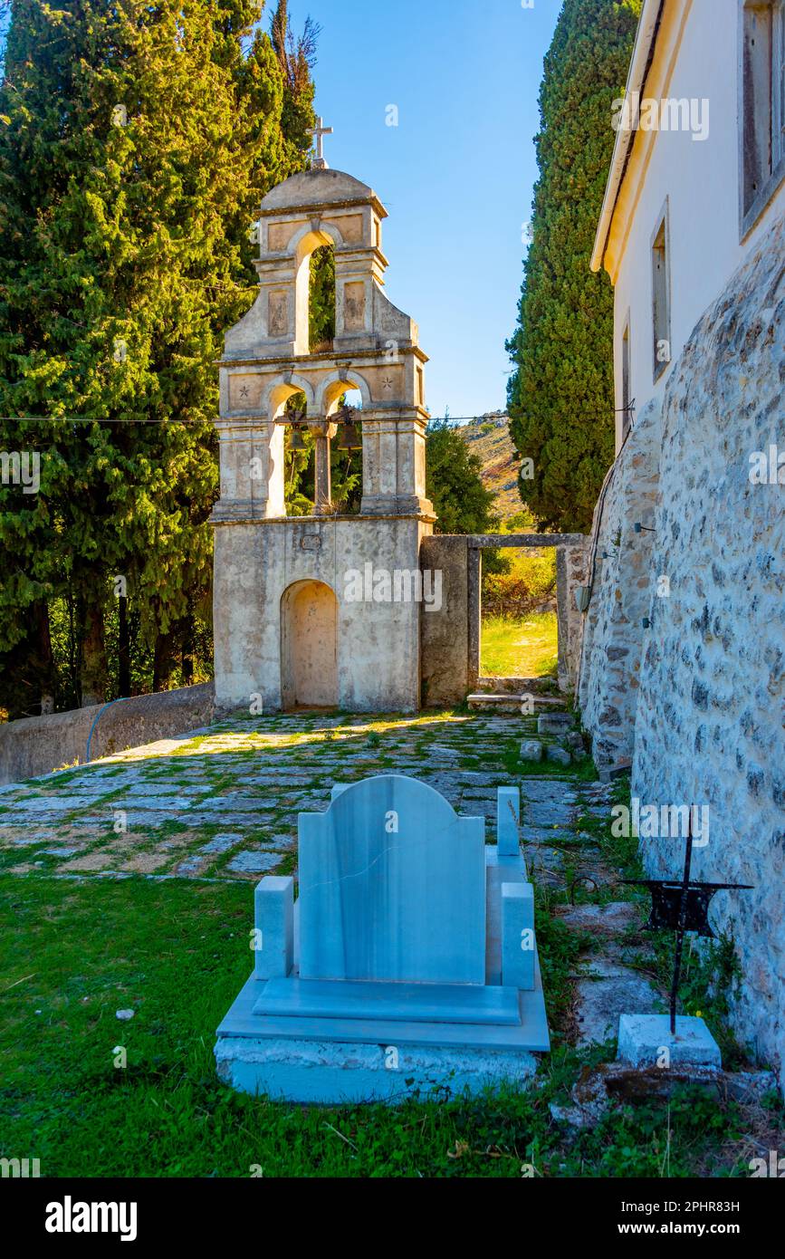 Church in Greek village Old perithia at island Corfu Stock Photo Alamy