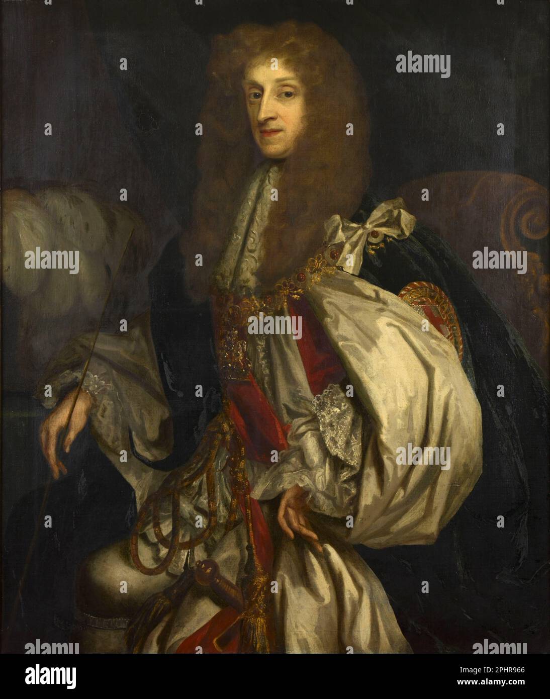 Thomas Osborne, Earl of Danby (1631–1712), Charles II's main adviser Painting by William Wolfgang Claret Stock Photo