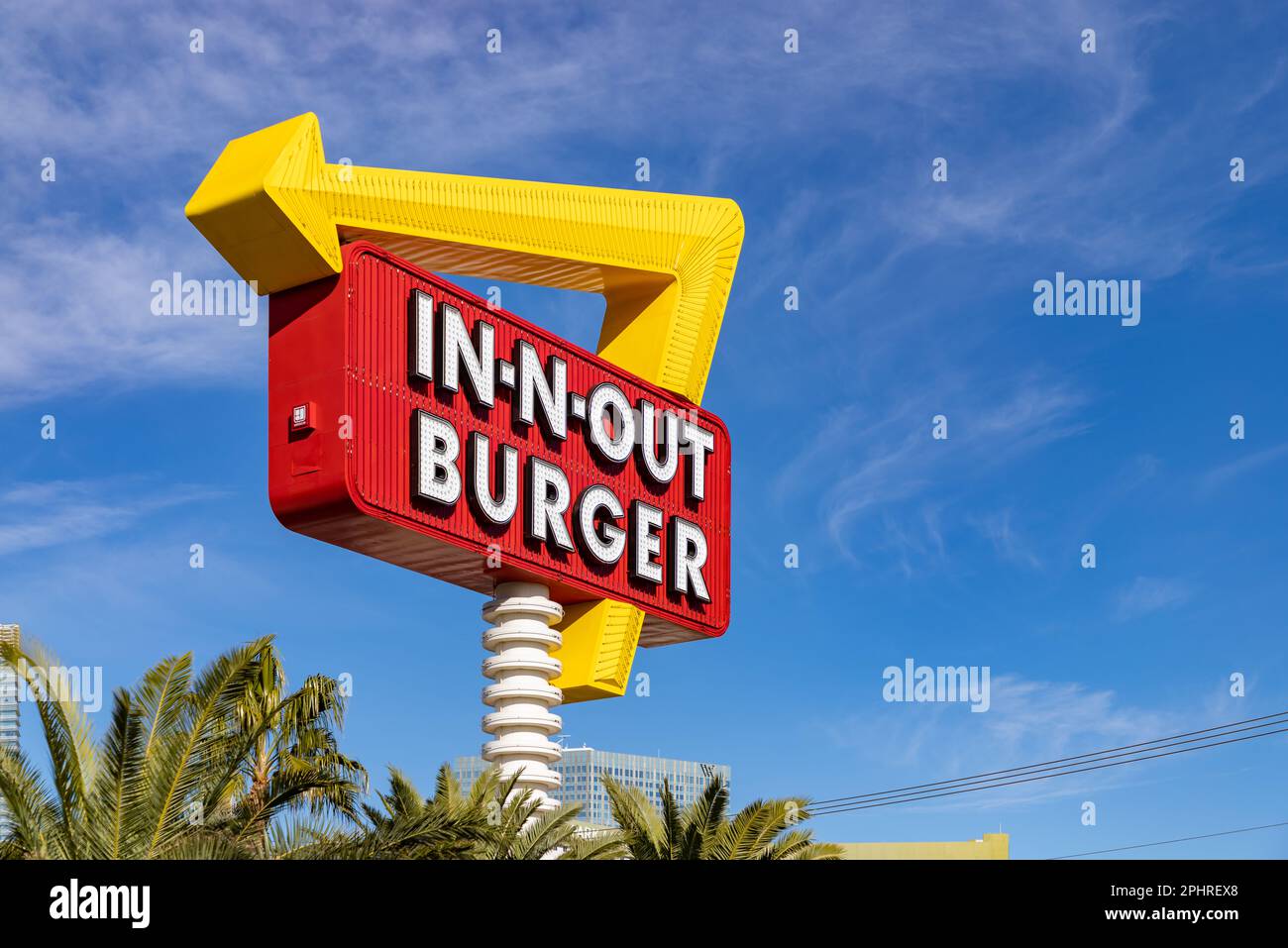 A picture of the InNOut Burger sign Stock Photo Alamy
