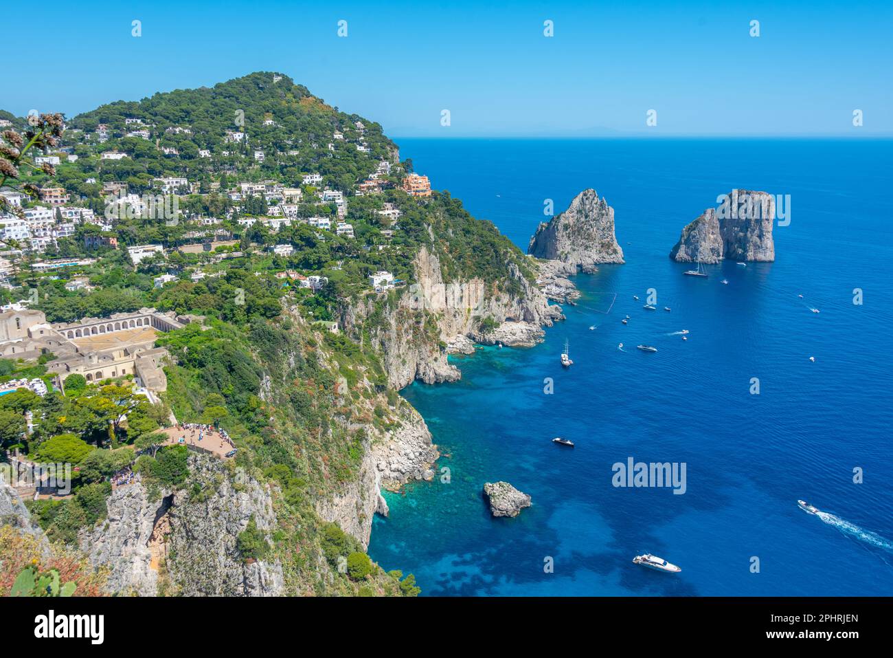 Yacht at the faraglioni rocks hi-res stock photography and images - Alamy