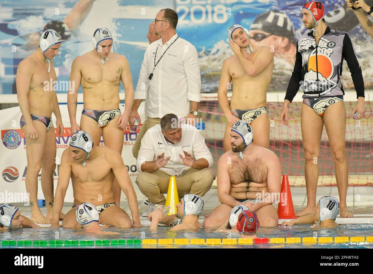 Trieste, Italy. 29th Mar, 2023. Daniele Bettini Allenatore (Pallanuoto Trieste) during Pallanuoto Trieste vs Telimar, Waterpolo Italian Serie A match in Trieste, Italy, March 29 2023 Credit: Independent Photo Agency/Alamy Live News Stock Photo