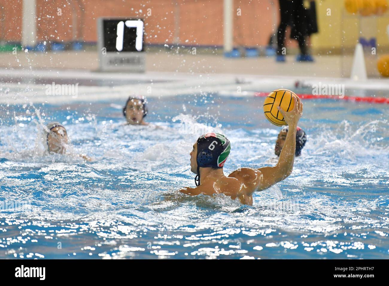 Trieste, Italy. 29th Mar, 2023. Jonathan Cooper (Telimar Palermo) during Pallanuoto Trieste vs Telimar, Waterpolo Italian Serie A match in Trieste, Italy, March 29 2023 Credit: Independent Photo Agency/Alamy Live News Stock Photo