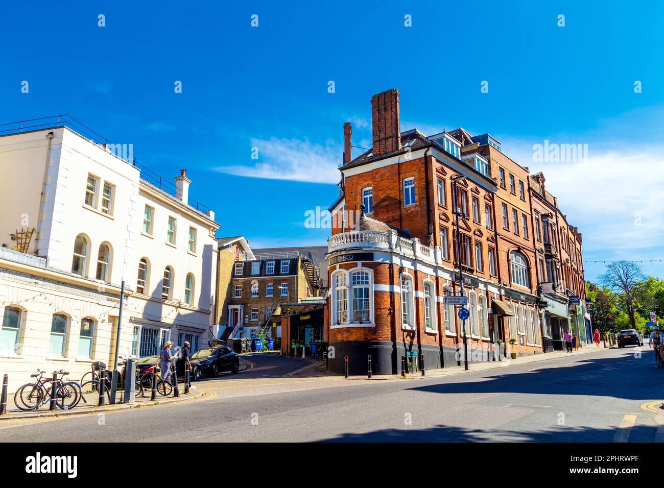 Buildings along Blackheath Village, London, UK Stock Photo Alamy