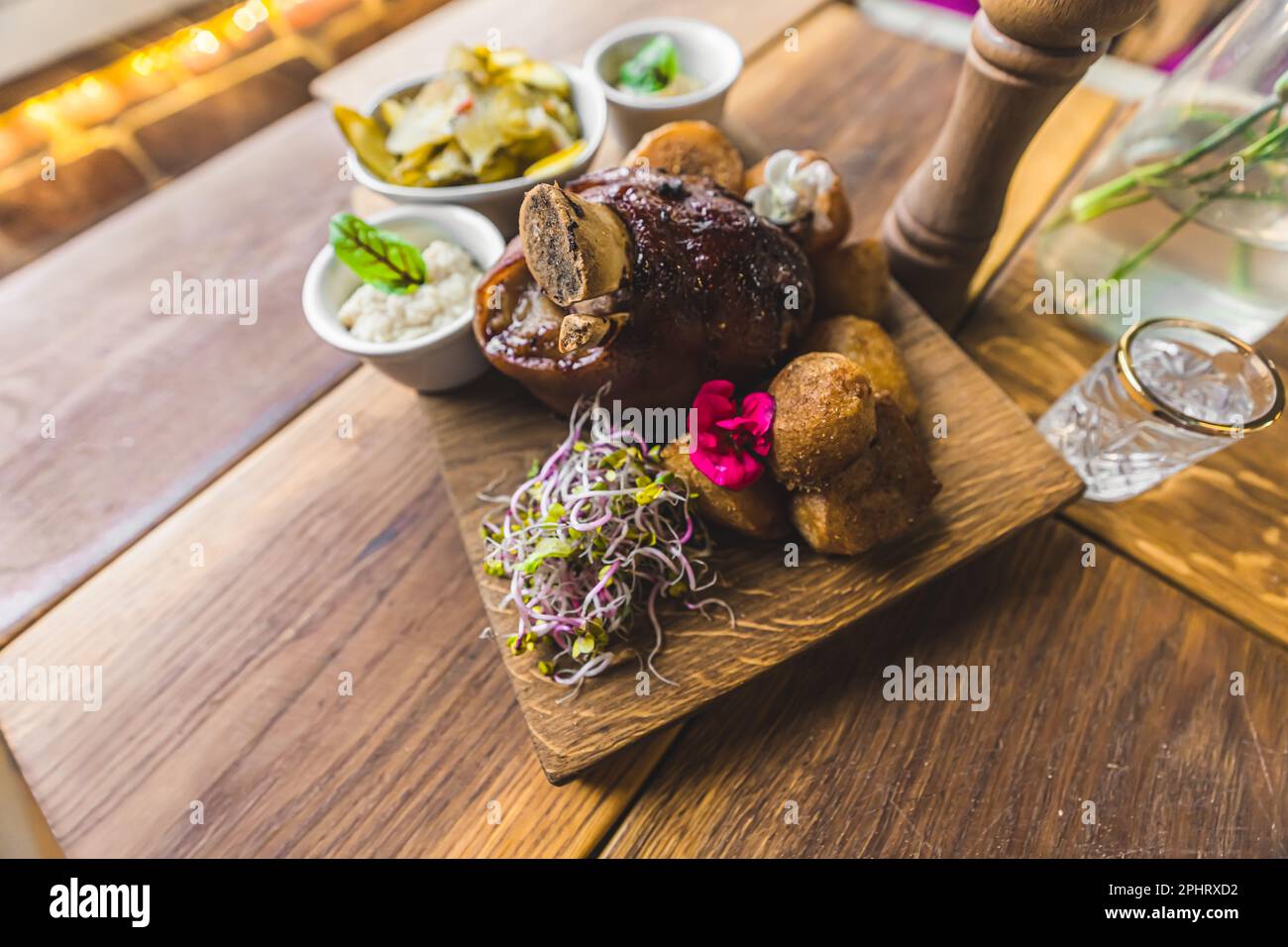 Oven baked pork knuckle Polish Cuisine. High quality photo Stock Photo Alamy
